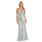 Juniors Morgan & Co. Printed Sequin Cowl Neck Sheath Dress - image 1