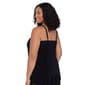 Plus Size TrimShaper Whimsical Vines Hanky Hem Tankini Swim Top - image 3