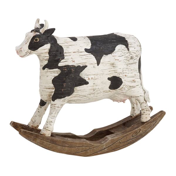 9th & Pike&#174; White Polystone Farmhouse Sculpture