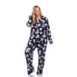 Plus Size White Mark 2pc. Long Sleeve Dotted Floral Pajama Set - image 4