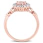 Gemstone Classics&#8482; 10kt. Rose Gold Teardrop Halo Ring - image 4