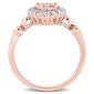 Gemstone Classics&#8482; 10kt. Rose Gold Teardrop Halo Ring - image 4