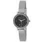 Womens Laura Ashley(R) Black/Silver Mesh Strap Watch - LA2064BK - image 1
