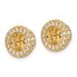 Pure Fire 14kt. Yellow Gold Lab Grown Diamond 5mm Earring Jackets - image 2