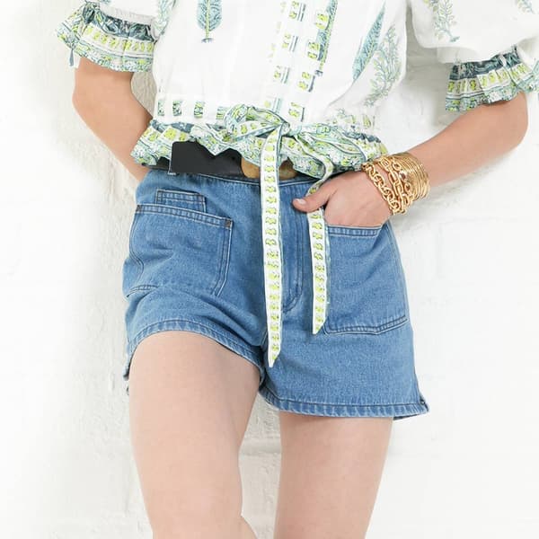 Womens MNK 5-Pocket Denim Shorts