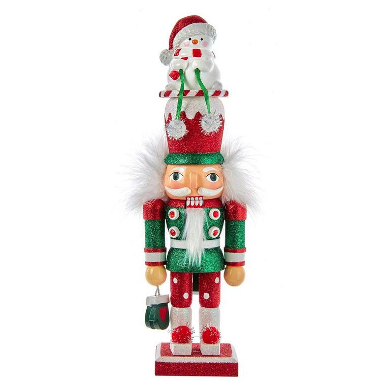 Kurt S. Adler 12in. Hollywood Nutcrackers Snowman Hat Nutcracker