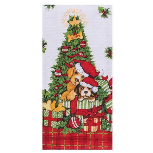 Kay Dee Bow Wowie Christmas Terry Kitchen Towel - image 