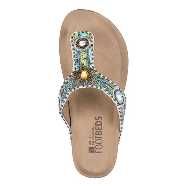 Womens White Mountain Bluejay Wedge Sandals