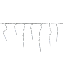Brite Star 5.75ft. LED Pure White Icicle Mini Christmas Lights