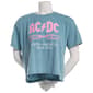 Juniors C-Life Mineral Wash AC/DC Tour Cropped Tee - image 2