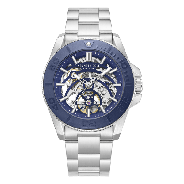 Mens Kenneth Cole New York® Automatic Silver Watch - KCWGY0076501
