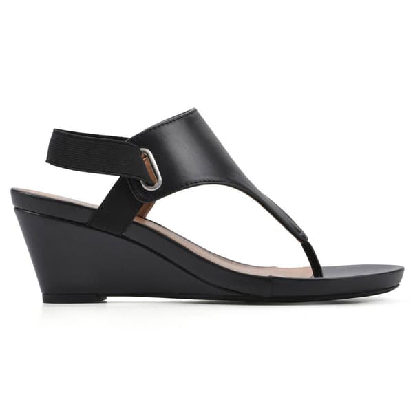 Womens White Mountain All Dres Smooth Wedge Sandals