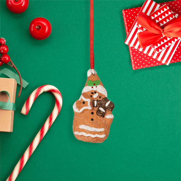 Northlight Gingerbread Snowman with Star Christmas Ornament