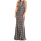 Womens R&M Richards Sleeveless Halter Two Tone Lace Evening Gown - image 3