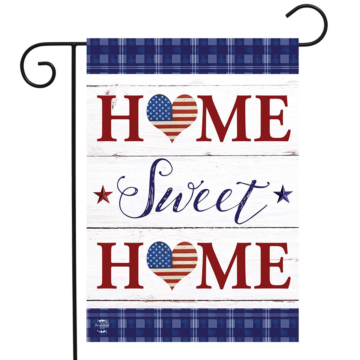Briarwood Lane Patriotic Home Sweet Home Garden Flag