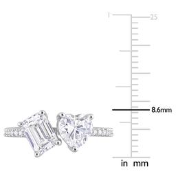 Gemstone Classics™ Sterling Silver Moissanite Statement Ring