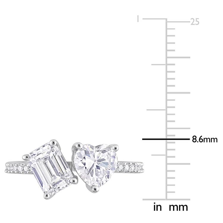Gemstone Classics™ Sterling Silver Moissanite Statement Ring
