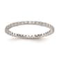 Pure Fire 14kt. White Gold Lab Grown Diamond Shared Prong Band - image 2