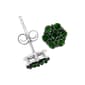 Radiant Rainbow™ 1/2ctw. Green Diamond Floral Earrings - image 3