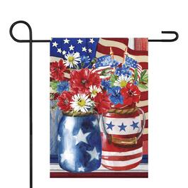 Northlight Seasonal Americana Floral Bouquet Garden Flag