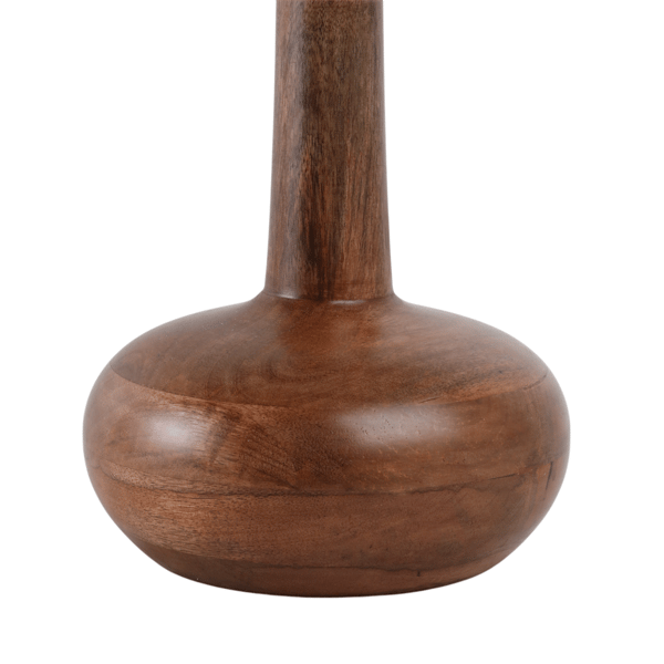 Sagebrook Home 21in. Smoke Glass Top Teardrop Accent Table