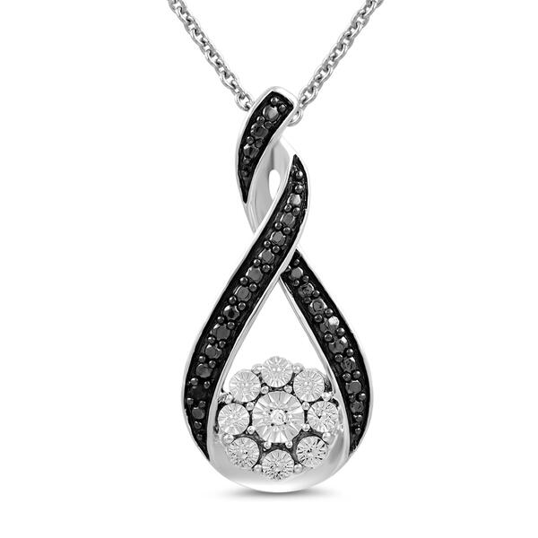 Diamond Classics&#40;tm&#41; Sterling Silver Diamond Accent Pendant - image 