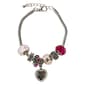 Beautiful Blessings Multi-Color Slider Charm Love Heart Bracelet - image 1