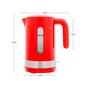 Ovente 1.8 Liter Electric Kettle w/ ProntoFill&#8482; Lid - Red - image 9
