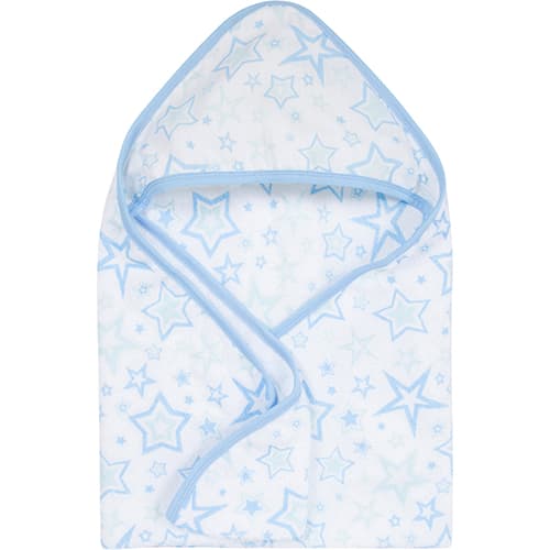 MiracleWare(R) Hooded Towel - Blue Stars - image 