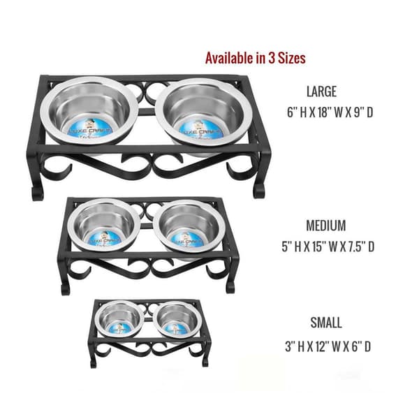 Indipets Wrought Iron Elevated Feeder