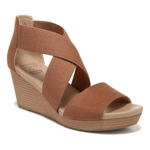 Womens Dr. Scholl's Barton Band Fabric Wedge Sandals - image 