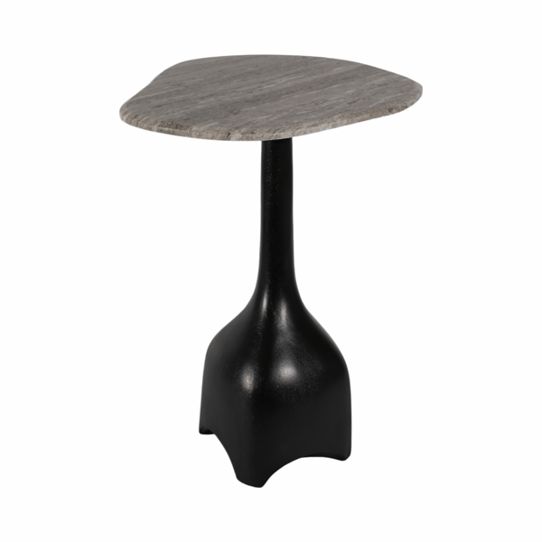 Sagebrook Home 21in. Curved Top Marble Accent Table