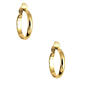 Anne Klein Gold Band Hoop Clip On Earrings - image 1
