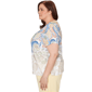 Plus Size Alfred Dunner Out Of The Blue Ombre Paisley Tee - image 4