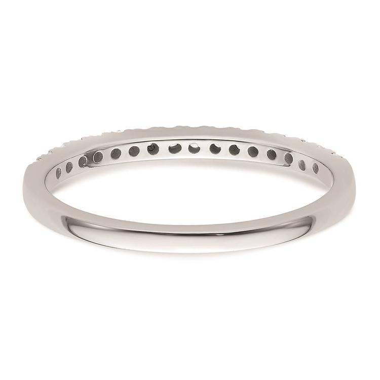 Pure Fire 14kt. White Gold Lab Grown Diamond Polish Wedding Band