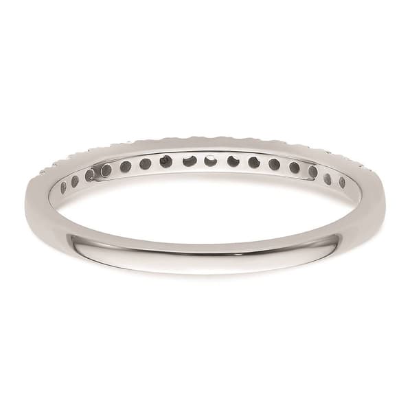 Pure Fire 14kt. White Gold Lab Grown Diamond Polish Wedding Band