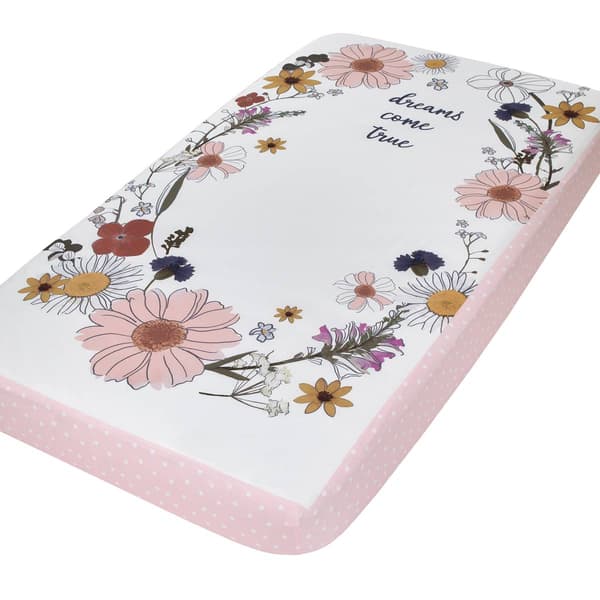 NoJo Keep Blooming Photo Op Fitted Crib Sheet