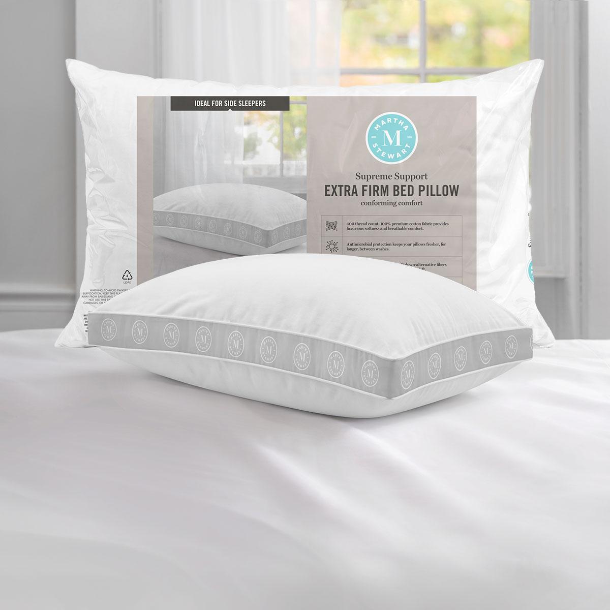 Martha Stewart 2in. Gusset Logo Extra Firm Pillow