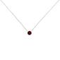 Haus of Brilliance Sterling Silver Red Garnet Pendant Necklace - image 2
