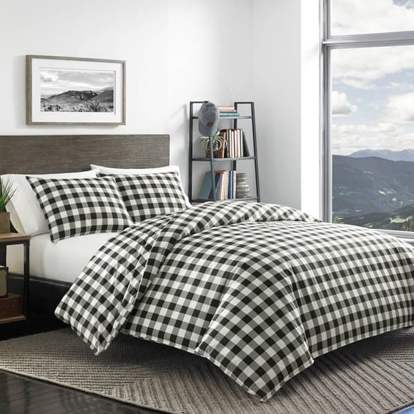 Eddie Bauer Mountain Plaid 180 Thread Count Duvet Set