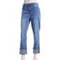 Plus Size Bleu Denim Roll Cuff Denim Jeans - image 1