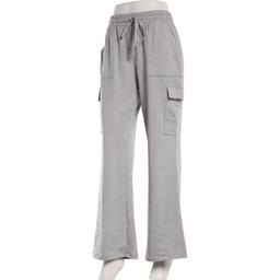 Juniors No Comment Fleece Lined Cargo Wide Leg Pants