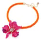Betsey Johnson Hothouse Bloom Orchid Pendant Statement Necklace - image 2