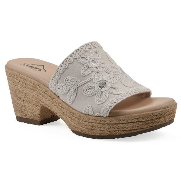 Womens Cliffs by White Mountain Biancia Wedge Sandals - image 