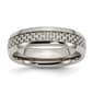 Mens Endless Affection&#40;tm&#41; Titanium Grey Carbon Fiber Inlay 6mm Band - image 1