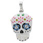 Wearable Art Multi-Color Crystal Skull Enhancer Pendant - image 1