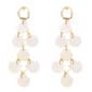 Ashley Cooper(tm) Gold Metal White Shell Dangle Earrings - image 1