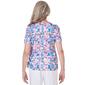 Womens Alfred Dunner Paradise Island Texture Mini Boxes Tee - image 2