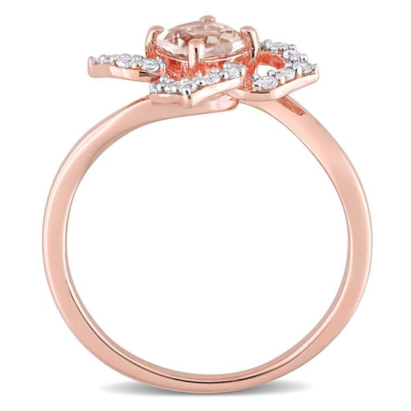 Gemstone Classics™ 18kt. Rose Gold 4/5ctw. Morganite Ring