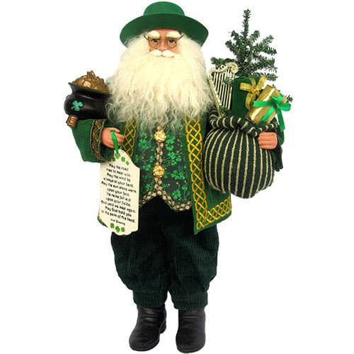 Santa's Workshop 18in. Irish Santa Claus - image 